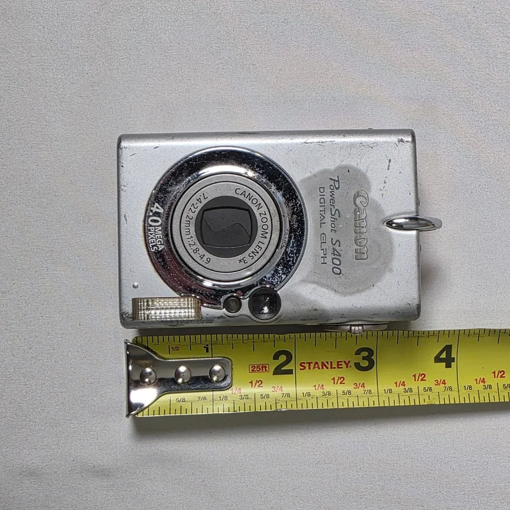 Canon PowerShot S400 Digital ELPH Camera 4.0MP 3 Zoom Vintage Digicam PARTS ONLY